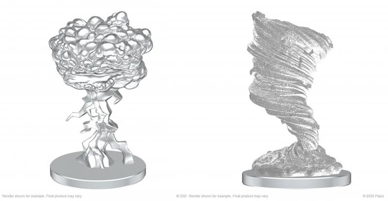 Living Thunderclap & Living Whirlwind: Pathfinder Battles Deep Cuts Unpainted Miniatures
