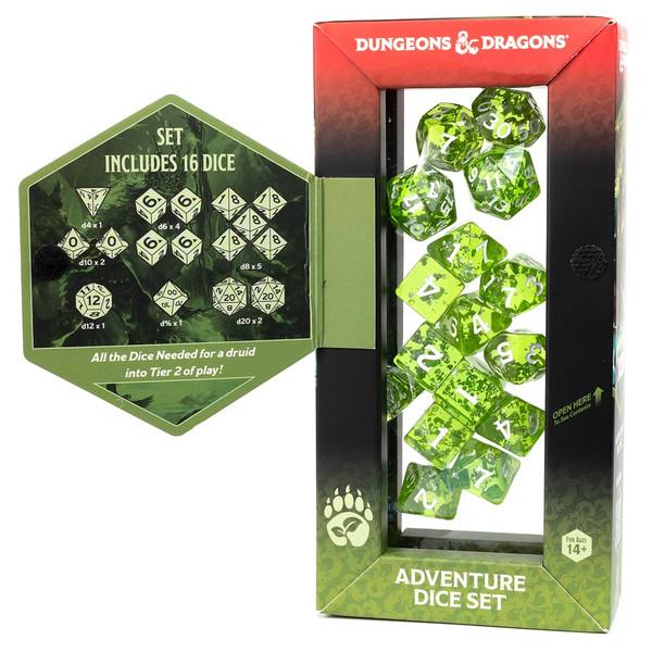 Adventure Dice Set - Druid: Green: Dungeons & Dragons