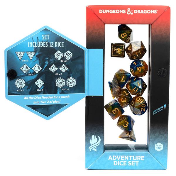 Adventure Dice Set - Monk: Blue: Dungeons & Dragons