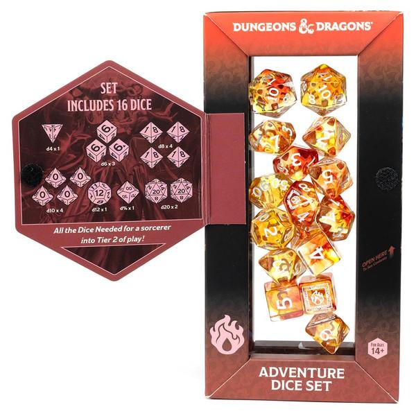 Adventure Dice Set - Sorcerer: Orange: Dungeons & Dragons