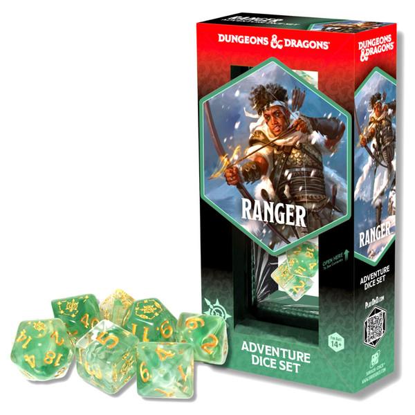 Adventure Dice Set - Ranger (White, Green): Dungeons & Dragons [Pre-order]