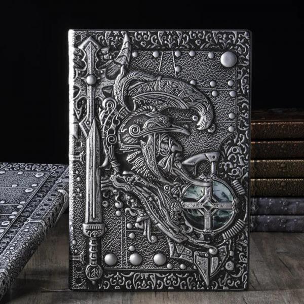 Valorcrest Ledger D&D Player Journal | Silver Embossed Hardback