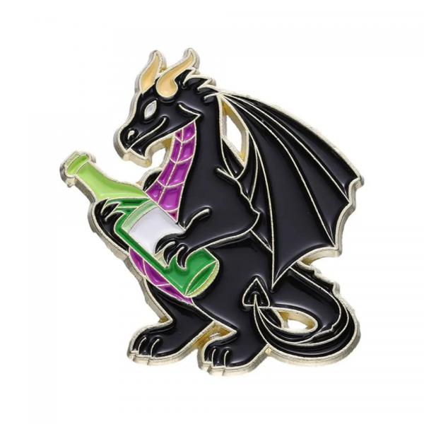 Merlot Monster Pin Badge | D&D RPG Accessory