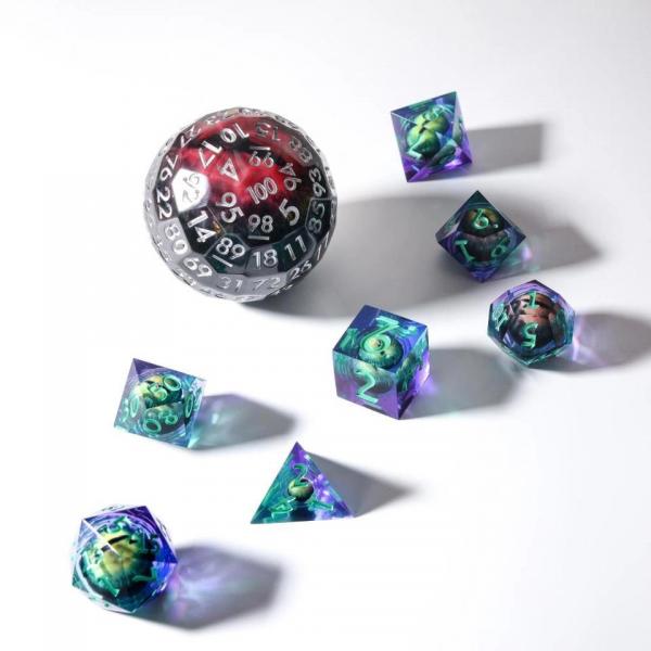 Orb of Sight | 50mm D100 | Liquid Core Dice Moving Eye