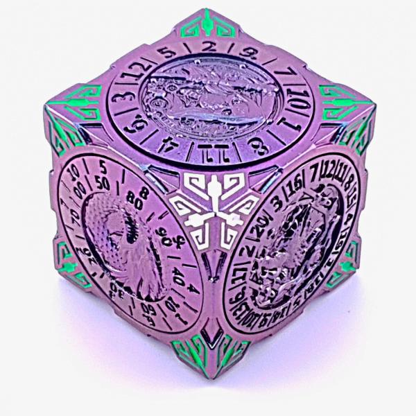 Talisman of Fate | Dice Spinner | Purple Green