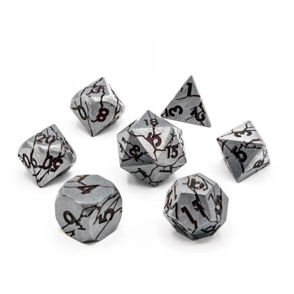 Ancient Arcane | Solid Metal Dice | 7- Polyhedral Set