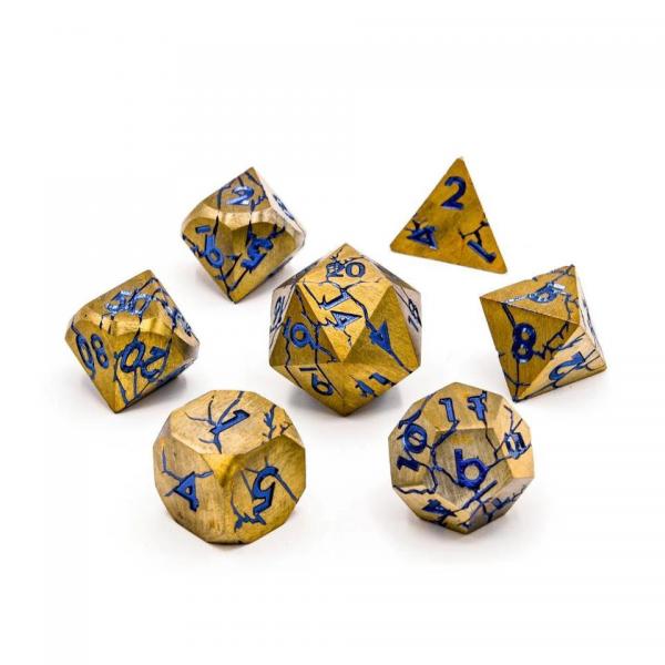 Hextech | Solid Metal Dice | 7-Polyhedral Set