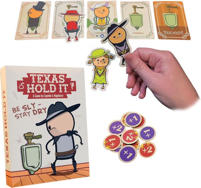 Joking Hazard Texas Hold It Card Game - Wild West Bathroom