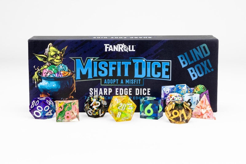 FanRoll Mystery Misfit Sharp Edge Resin Polyhedral Dice Set [Pre-order]