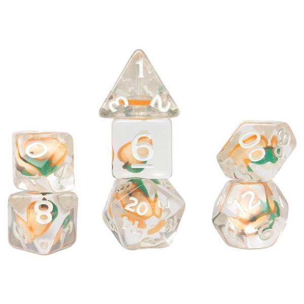 Peach: Fruit Slice Dice Set - Sirius Dice