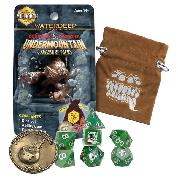Undermountain Treasure Packs Display - Dungeons and Dragons by Sirius Dice [Pre-order]