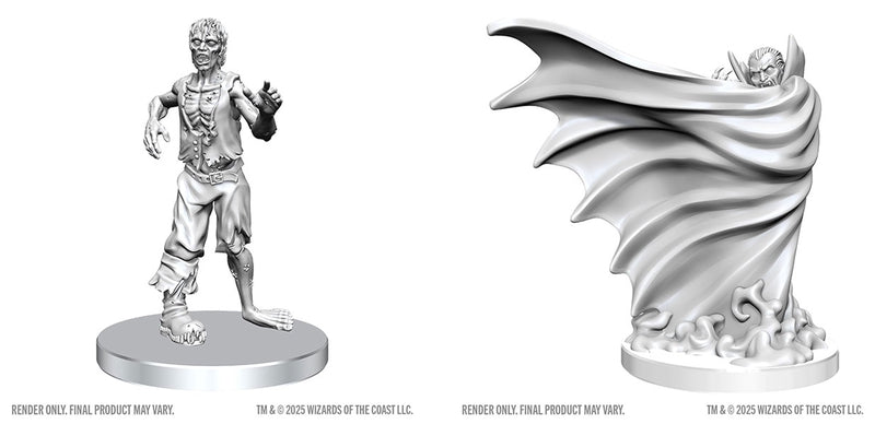 Classic Vampire & Classic Zombie: D&D Nolzur's Marvelous Miniatures (Wave 28) [Pre-order]