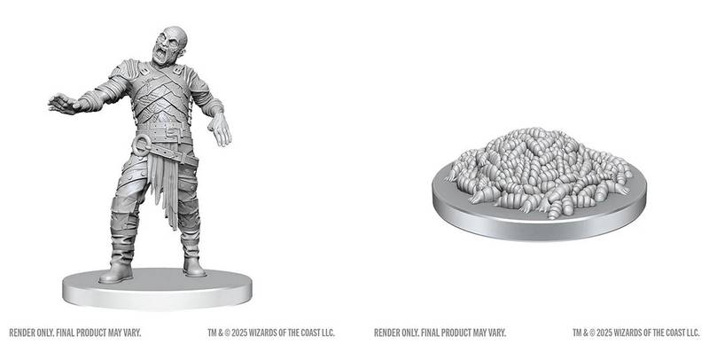 D&D Nolzur's Marvelous Miniatures: Swarm of Rot Grubs & Rot Grub Victim (Wave 28)