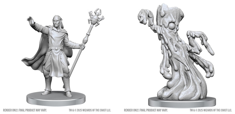 Drow Mage & Yochlol: D&D Nolzur's Marvelous Miniatures (Wave 28) [Pre-order]