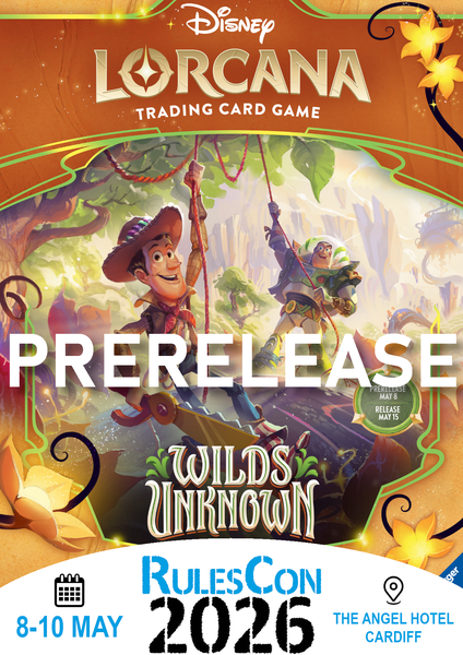 RulesCon 2026 - Disney Lorcana Wilds Unknown Pre-Release Ticket (Sunday)