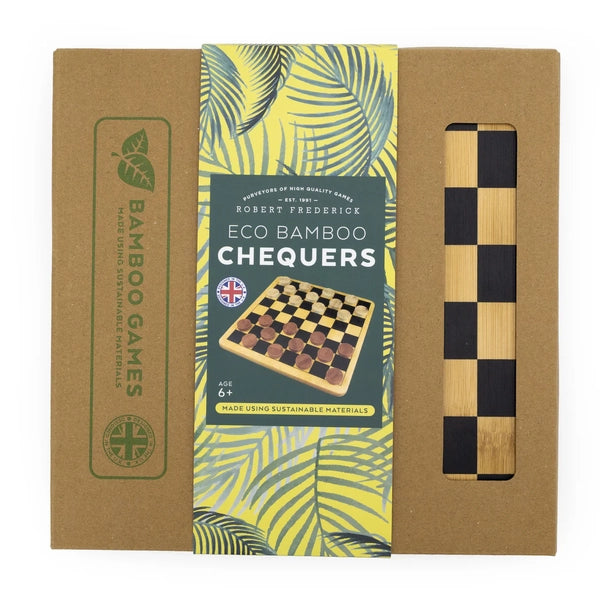 Bamboo Chequers Set