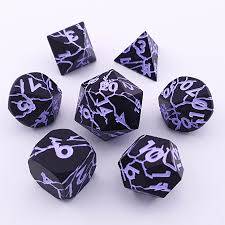 Shadow Arcana | Solid Metal Dice | 7 Piece Set