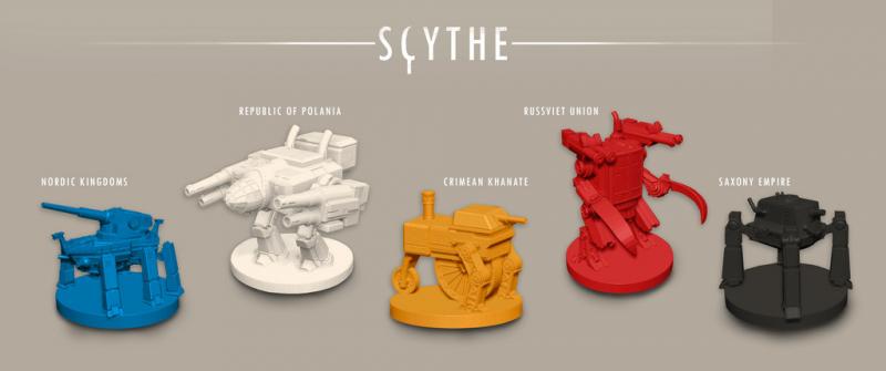 Scythe mech miniatures