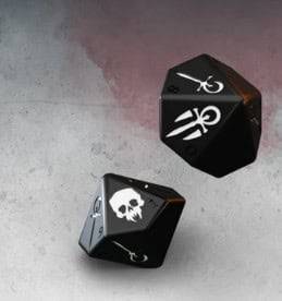 Teburu -  Extra set 2 D10 VTM Black [Pre-order]