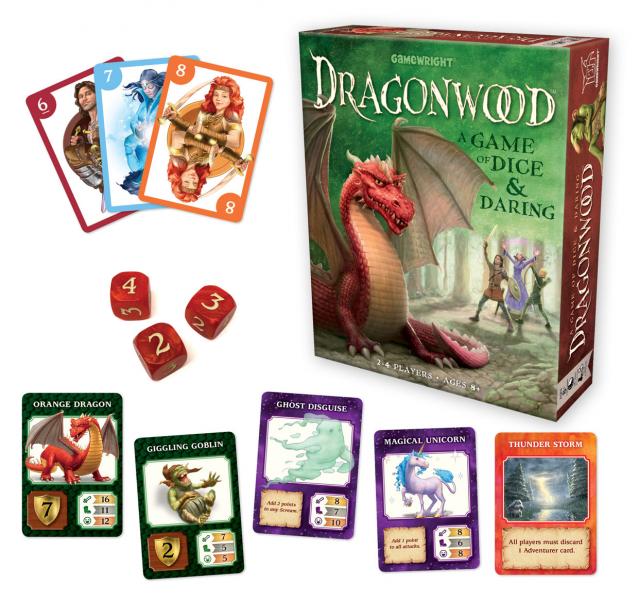 Dragonwood board game components