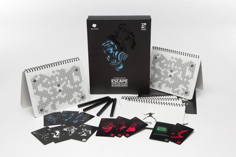 Escape from the Aliens in Outer Space game contents components