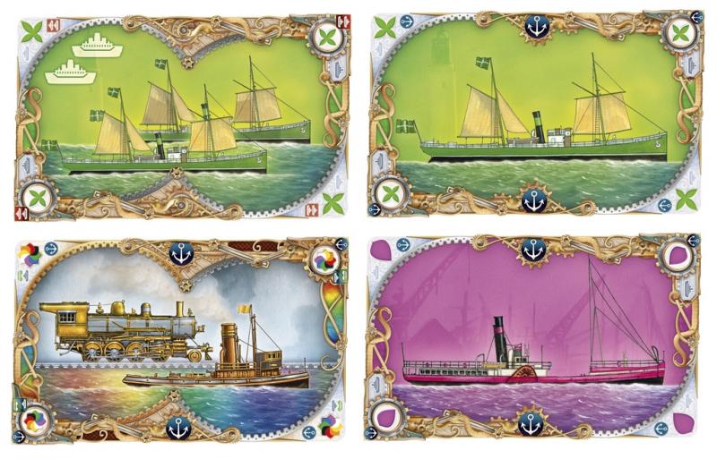 Ticket to Ride: Rails & Sails new ship card examples