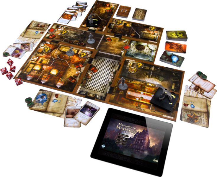 Mansions of Madness 2nd Edition gameplay components contents