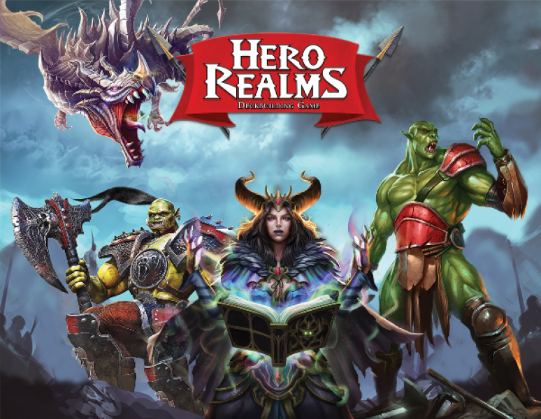 Hero Realms Deckbuilding Game - Front of box