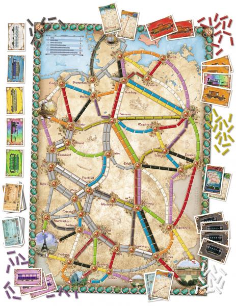 Ticket to Ride Germany - Map