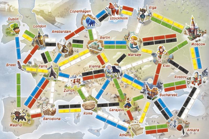 Ticket To Ride - First Journey Europe - Board