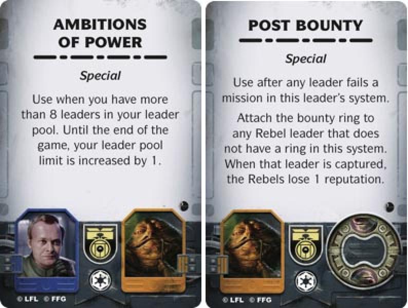 Star Wars Rebellion Rise of the Empire Expansion - Card Example 2