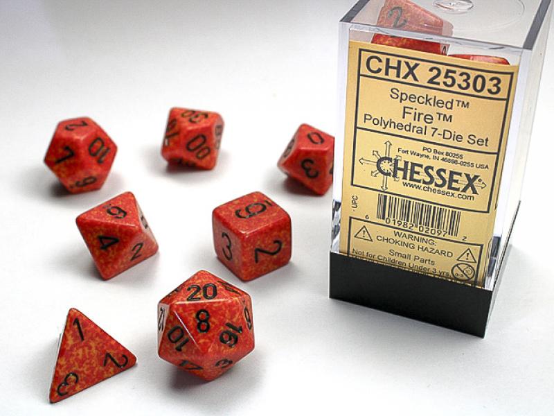 Poly Dice Set (7): Fire