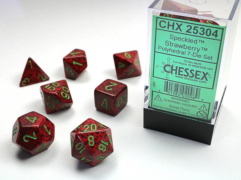 Poly Dice Set (7): Strawberry