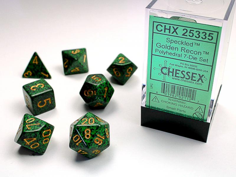 Poly Dice Set (7): Golden Recon