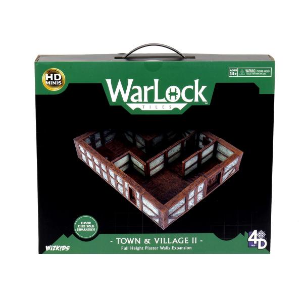 WarLock Tiles: Town & Village II - Full Height Plaster Walls Exp.