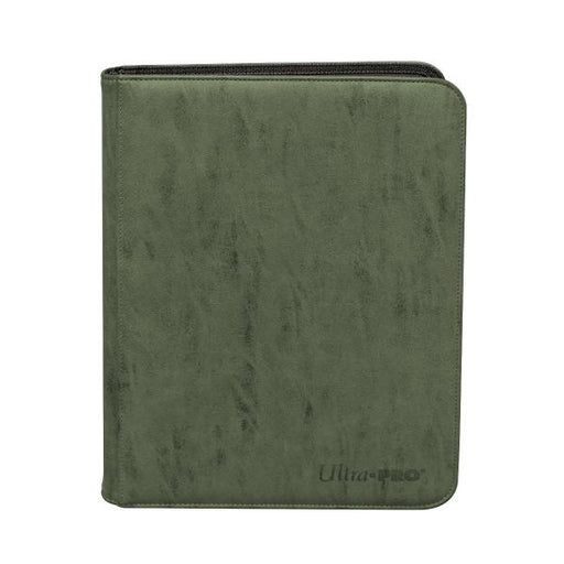 Suede Collection Zippered 9-Pocket Premium PRO-Binder- Emerald