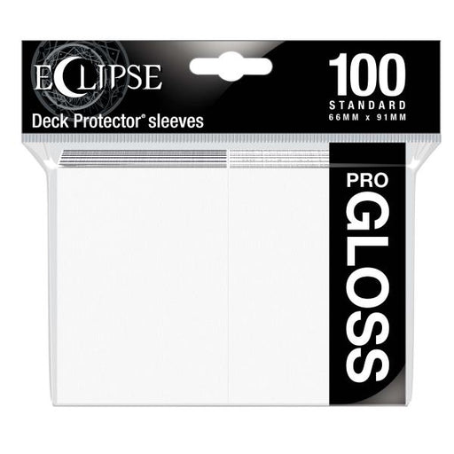 Eclipse PRO Gloss Standard Sleeves: Arctic White (100)