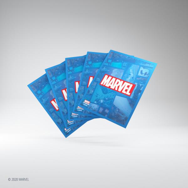 Gamegenic Marvel Champions Art Sleeves- Marvel Blue (50 ct.)