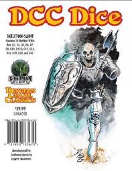 Skeleton Saint Dice: Dungeon Crawl Classics RPG