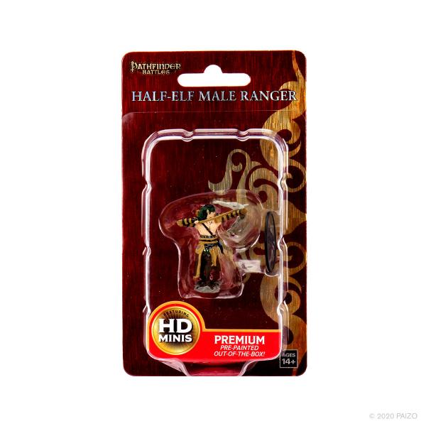 Half-Elf Ranger Male: Pathfinder Battles Premium Painted Figure (W1)