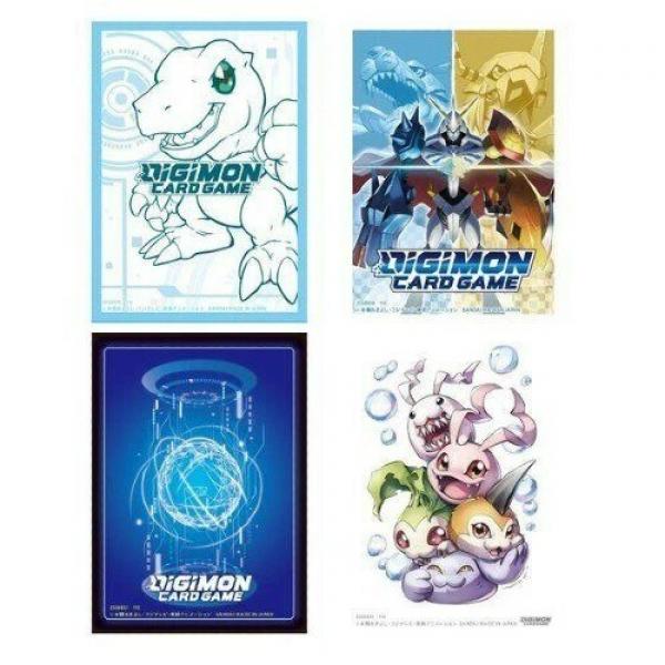 Assorted Digimon Card Game Sleeves (4 designs - 60ct)