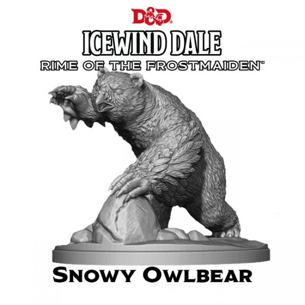 Snowy Owlbear Miniature: Icewind Dale: Rime of the Frostmaiden