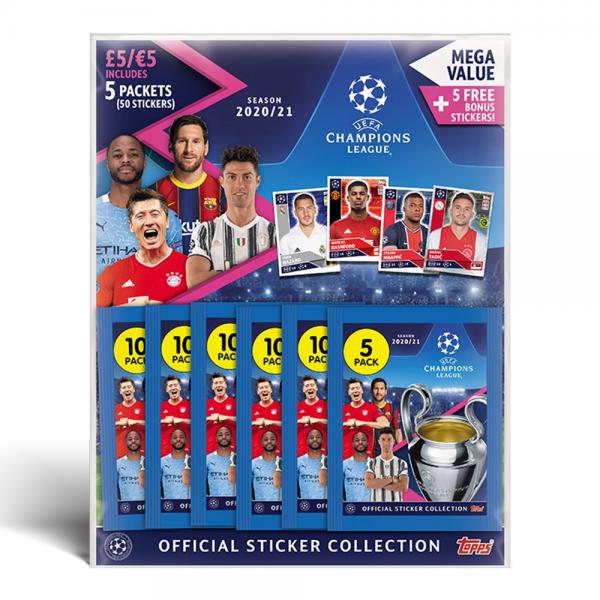 UEFA Champions League 20/21 Sticker Multipack