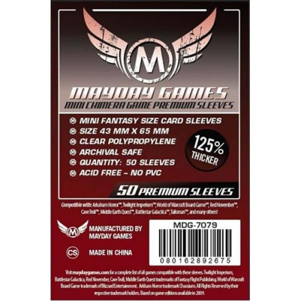 Mayday Premium Mini Chimera 50 Card Sleeves 43mm x 65mm
