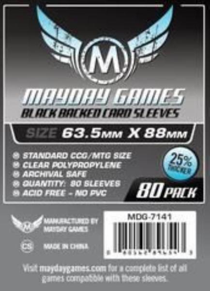 80 x Grey Card Sleeves 63.5mm x 88mm (Mayday Premium)