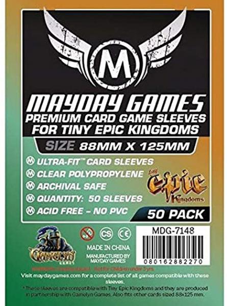 50 x Clear Card Sleeves 88mm x 125mm (Mayday Premium)