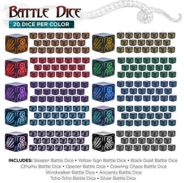 Cthulhu Wars: Battle Dice Pack x 10