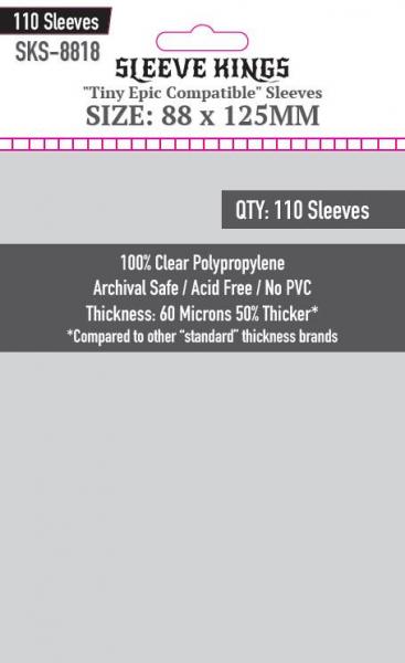 110 x Tiny Epic Compatible Sleeves (88mm x 125mm)