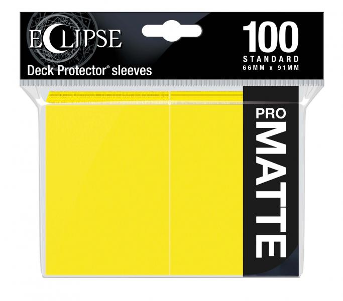 Eclipse Matte Standard Sleeves: Lemon Yellow (100)