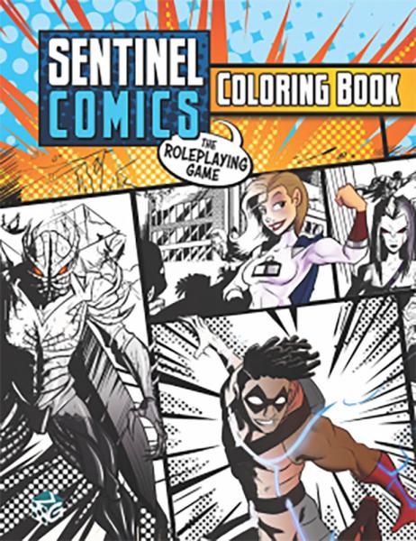 Sentinel Comics: The Roleplaying Game Colouring Book